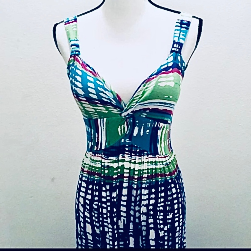 ❌SOLD❌ New Directions Petite Multi Colored Maxi Dress - Picture 3 of 11